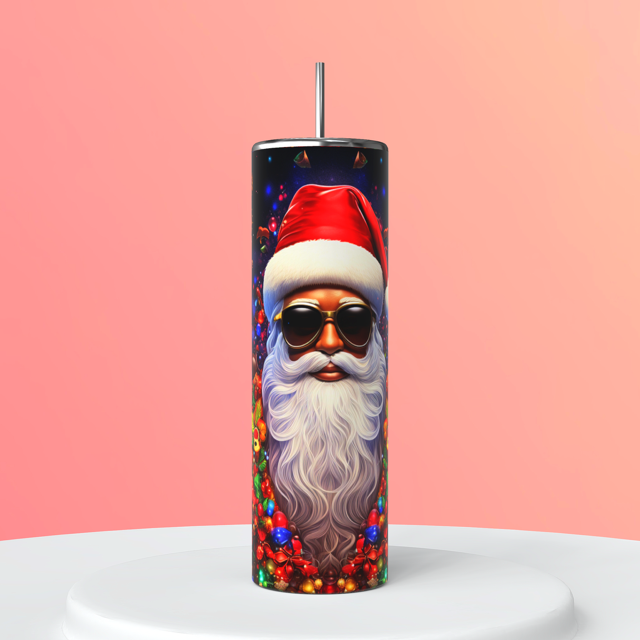 Festive Santa 20oz Tumbler