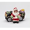 African American Black Santa Claus Driving Car Salt & Pepper Shakers Set, 4-1/8″ L